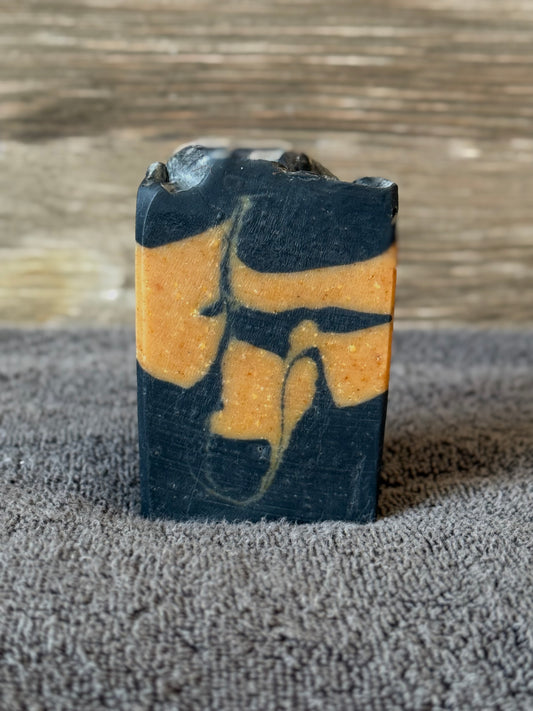 Pimple Killer! Acne Fighting Bar Soap with Activated Charcoal, Tea Tree, and Turmeric